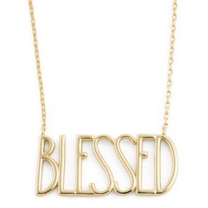 RAE DUNN 14k Gold Plated Sterling Silver Necklace